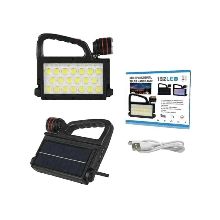 Επαναφορτιζόμενος ηλιακός φακός LED COB - XG-152 - 257309 Επαναφορτιζόμενος ηλιακός φακός LED COB - XG-152 - 257309